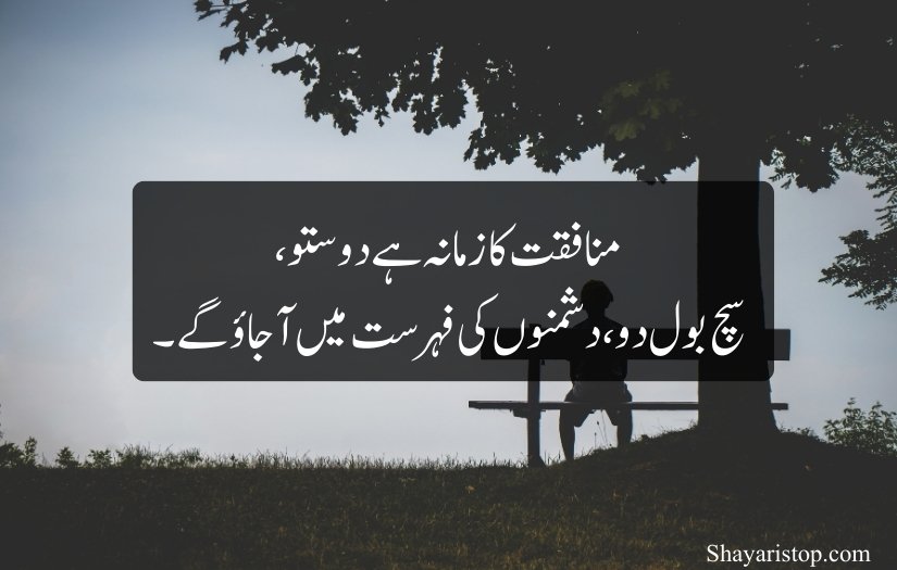 Munafiq Poetry in Urdu